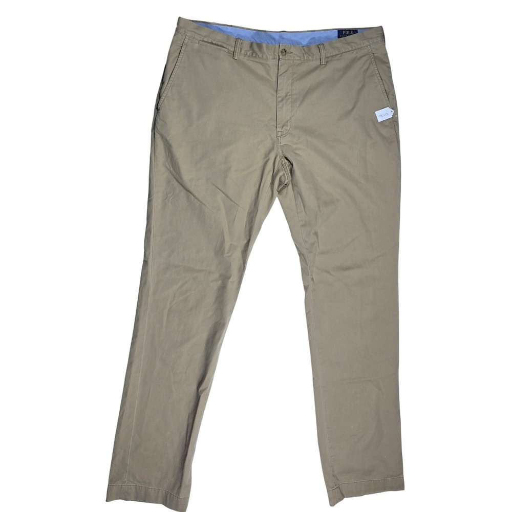 Polo Ralph Lauren Stretch Classic Fit Chino Pants Tan Khaki 40/36 Men's